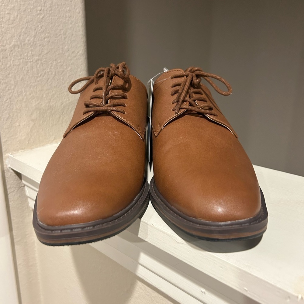 Men's Leo Oxford Dress Shoes - Goodfellow & Co Brown 7 - Picture 9 of 9